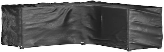 vidaXL Waterproof Couch Cover 285x285x90cm in Black Color