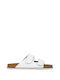 Boss Shoes Damen Flache Sandalen in Weiß Farbe