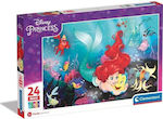 Kids Puzzle Supercolor - The Little Mermaid for 3++ Years 24pcs Clementoni