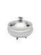 Savvas Design Vintage Φοντανιέρα Μεταλλική με Καπάκι και Πόδι 11x11x9cm Ασημί