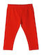 Kinder Leggings Lang Rot