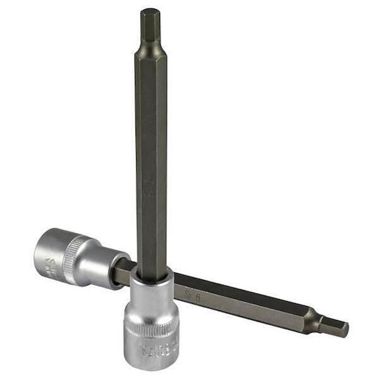 JBM Spritzfilter Wasserhahn Bit-Stecknuss mit Inbusschlüssel-Bit und Antriebsvierkant 1/2'' Größe H5x140mm 1Stück