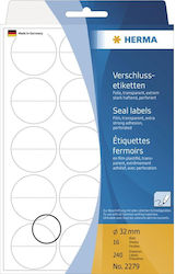 Herma Small Adhesive Labels in Transparent Colo...