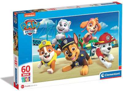 Детски Пъзел Supercolor - Paw Patrol за 4++ Години 60бр Clementoni