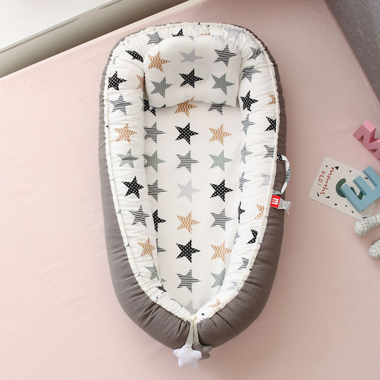Beauty Home Βρεφικό Μαξιλάρι Φωλιά Μπεζ 53x88εκ.