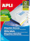 Apli Apli Self-Adhesive A4 Labels Rectangular 99.1x38.1mm