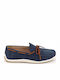 Δερμάτινα Ανδρικά Boat Shoes σε Μπλε Χρώμα