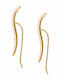 Oxzen Earrings Ear Climbers made of Silver Gold Plated