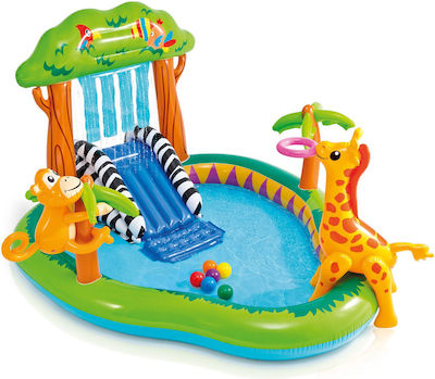 Intex Playcenter Jungle Παιδική Πισίνα PVC Φουσκωτή 216x188x124εκ.