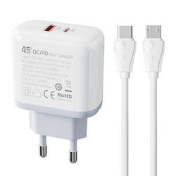 Ldnio A2526C USB-C 45W with Cable USB-C - USB-C Ldnio A2526C USB-C 45W with Cable USB-C - USB-C