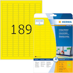 Herma 3780 Αυτοκόλλητες Ετικέτες Α4 Ορθογώνιες 25.4x10mm