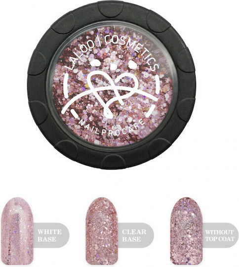Laloo Cosmetics No.3 Glitter for Nails in Pink Color 1pcs