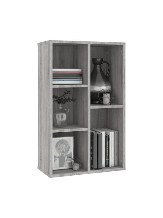 Bookcase Gray 50x25x80cm