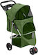 vidaXL Dog/Cat Carrying Green Stroller for 15kg Pets L98xW80xH46cm