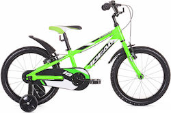 Ideal V-Track 18" Bicicletă pentru copii Bicicletă BMX cu Cadru din Aluminiu (2023) Verde