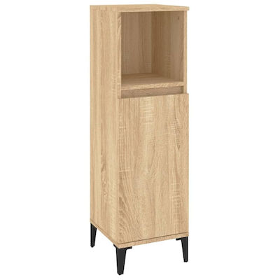 vidaXL Cabinet de baie L30xA30xÎ100cm Sonoma