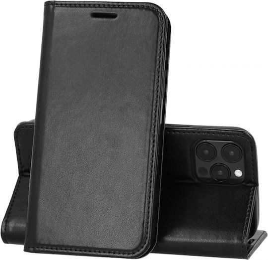 Powertech Book Δερματίνης Μαύρο (iPhone 14 Pro Max)