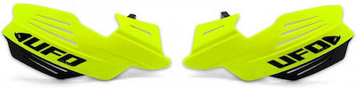 UFO Motorcycle Protective Hand Guards in Yellow Colour