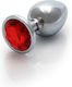 Shots Πρωκτική Σφήνα Large Silver / Ruby Red