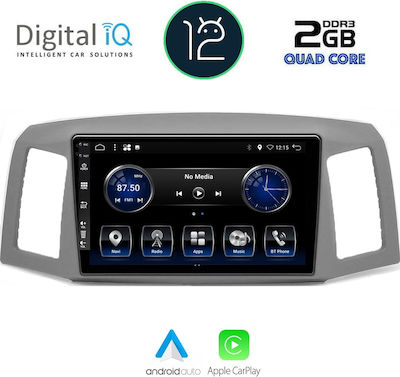 Digital IQ Sistem Audio Auto pentru Jeep Grand Cherokee 2005-2007 (Bluetooth/USB/AUX/WiFi/GPS/Apple-Carplay/Partitură) cu Ecran Tactil 10"