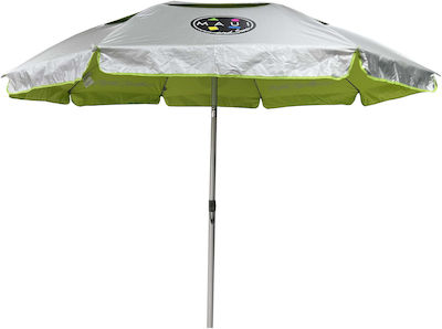 Maui & Sons 1540 Pliabila Umbrelă de Plajă Aluminiu cu Diametru de 1.9m cu Protecție UV și Ventilație Verde 1948