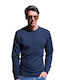 Men's knitted blouse in dark blue (GR206)