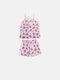 Joyce Set Top & Bottom Kids Summer Pyjamas Pink