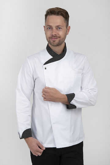 All Collections Mantel Koch 100% Baumwolle Herren Weiß mit Langärmelig Α107