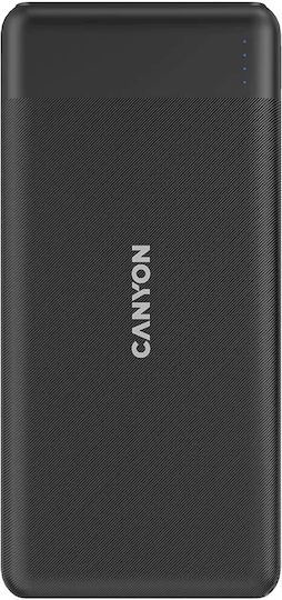 Canyon PB-109 Ηλιακό Power Bank 10000mAh 18W Power Delivery / Quick Charge Μαύρο