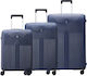 Delsey Set of Suitcases Ordener Blue Set 3pcs