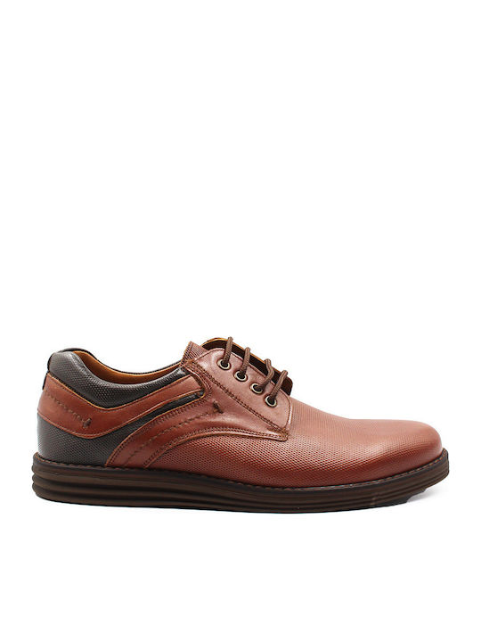Δερμάτινα Ανδρικά Casual Παπούτσια Cognac