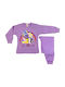 Nina Club Set Top & Bottom Kids Winter Pyjamas Purple