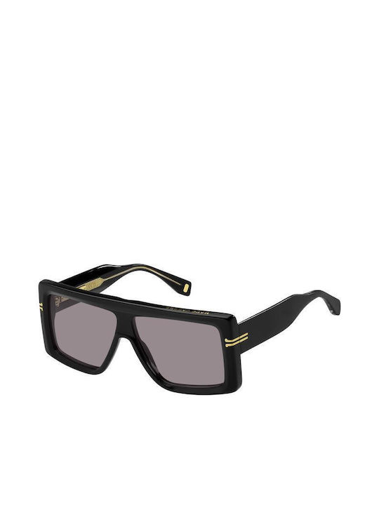 Marc Jacobs Women's Sunglasses with Black Plastic Frame and Gray Gradient Lens MJ1061/S 807KI