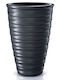 Prosperplast Freze Ghiveci Plastic Negru cu suport 38x38x58εκ.