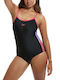 Speedo Dive Athletic One-Piece Swimsuit Black/Lilac