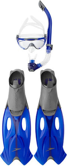 Speedo Labeți De înot Glide cu mască & snorkel Albastru