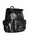 Leather Women's Bag Backpack Black