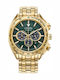 Citizen Carson Men's Watch 43mm Chronograph Eco - Drive with Gold Metal Bracelet