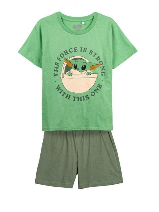 Cerda Set Top & Bottom Kids Summer Pyjamas Green