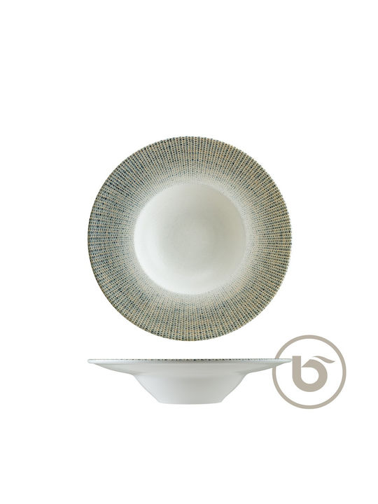 Bonna Sway Plate Pasta made of Porcelain Beige with Diameter 28cm