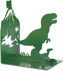 Metal Bookend Bookend Jurassic in Green Color