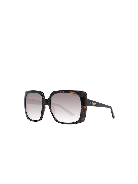 Guess Women's Sunglasses with Brown Tartaruga Plastic Frame and Brown Gradient Lens GF6142 52F