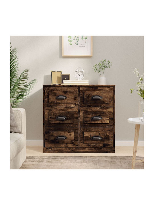 Bufet cu Sertare Stejar afumat 70x35.5x67.5cm