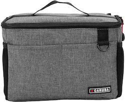 Caruba Camera Shoulder Bag Insert Toploader F-00527 Size Large in Gray Color