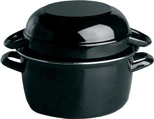 Hendi Commercial Serving Item 21x27x20cm. Mussel Pot Enamel 3lt