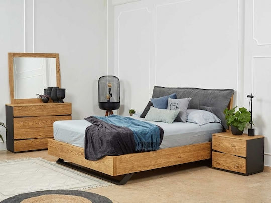 Ody Bedroom Furniture Set with Slats 160x200cm 6 Pieces