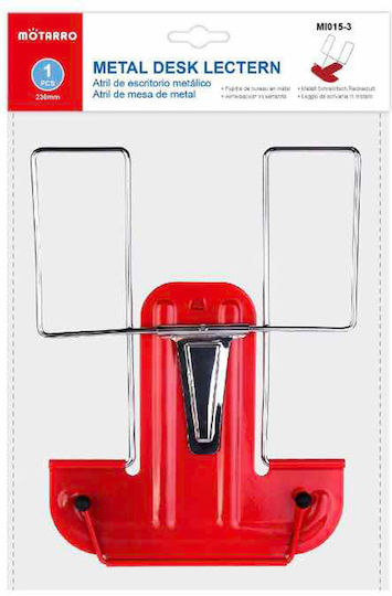 Metal Book End Holder in Red Color