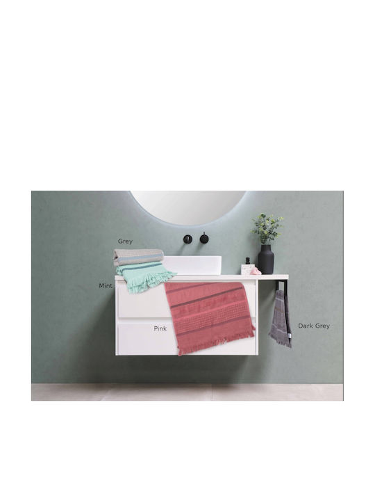 Flamingo Bath Towel Cagliari 70x140cm. Grey