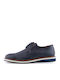 0014 Men's Leather Casual Shoes Blue