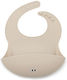 Noui Noui Waterproof Bib Silicone with Button & Pocket Nude for 4 m+